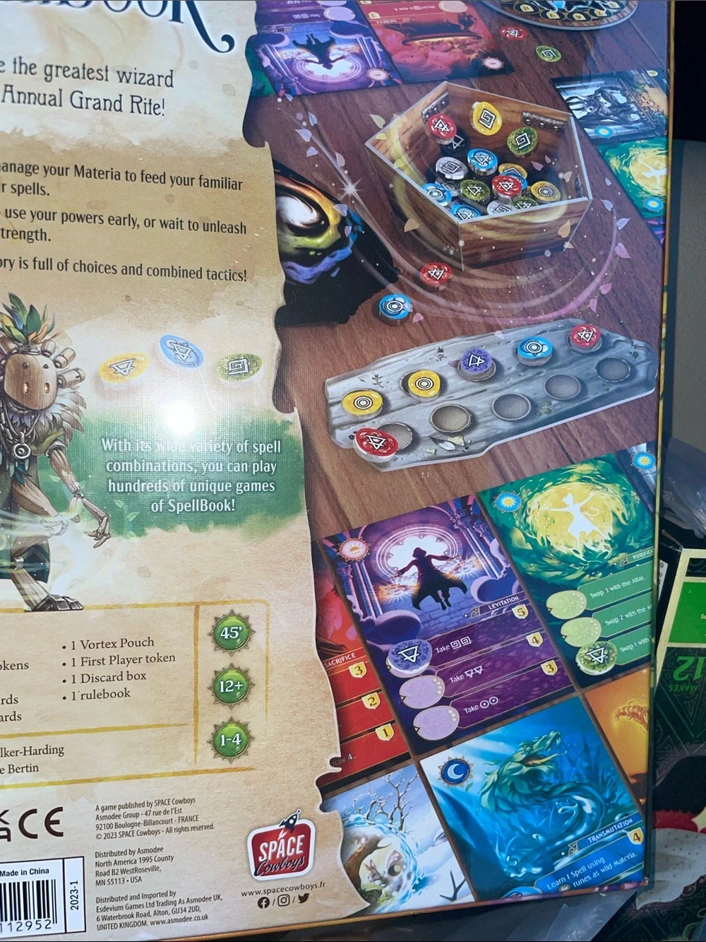 SpellBook Phil Walker Harding board game NWT